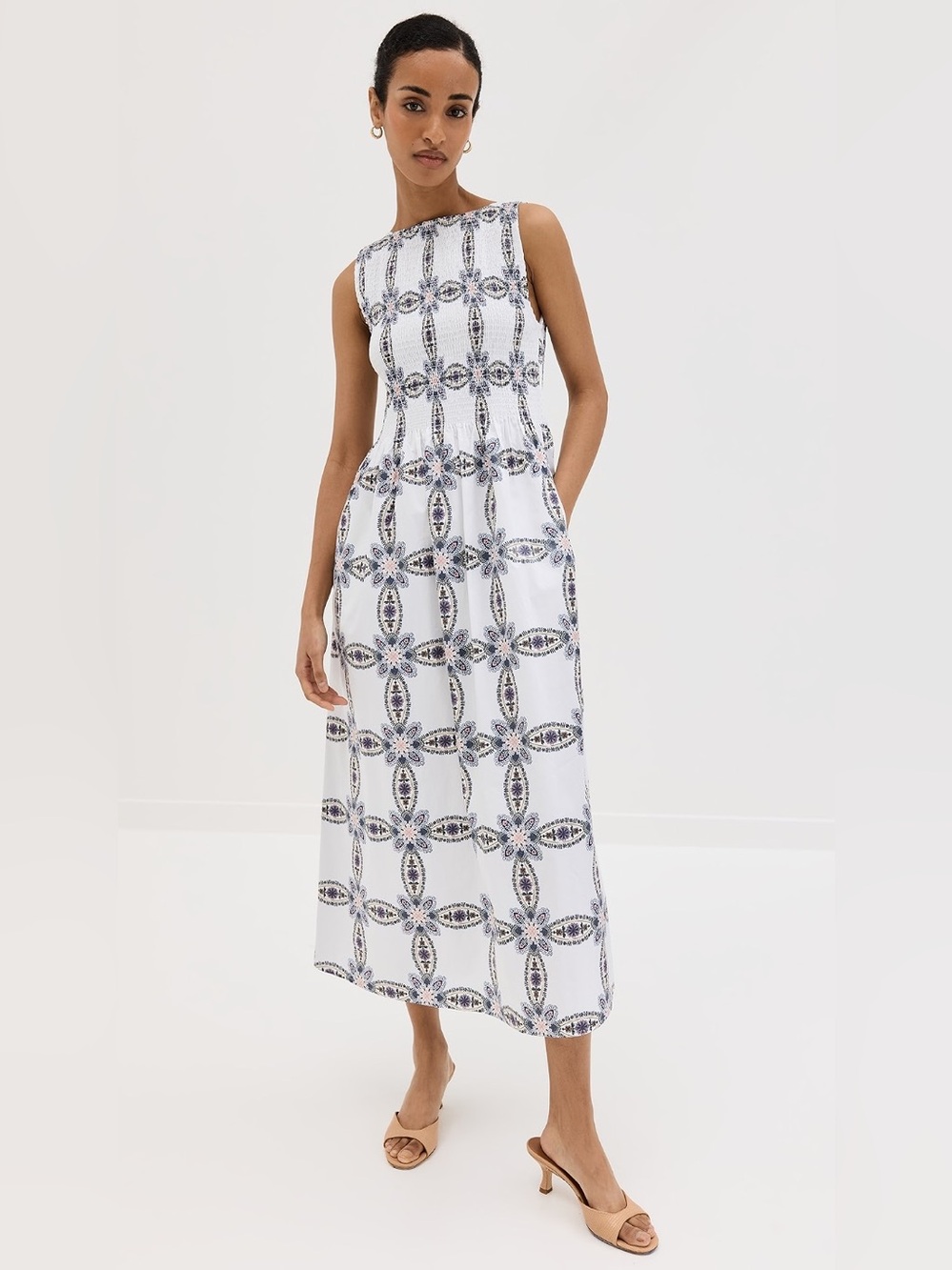 Hill House Cosima Nap Dress Marseille Geo